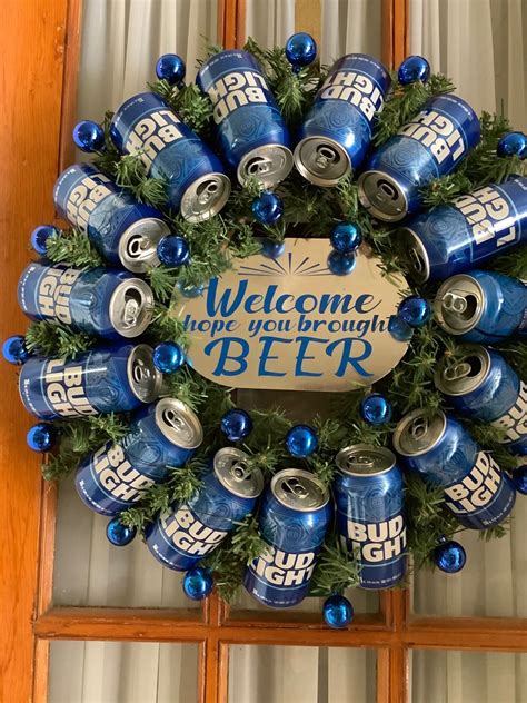 beer can wreath|beer can wreath diy.